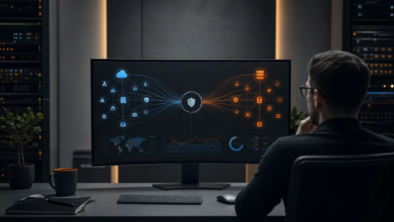 Two cyber security systems converging into a coordinated incident response workflow