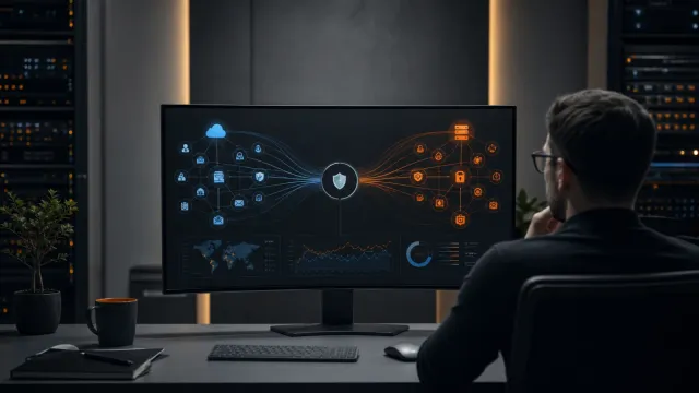Two cyber security systems converging into a coordinated incident response workflow